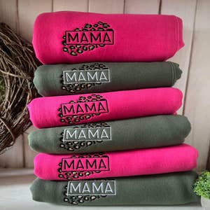 Mama Varsity Letter Pink Oversized Graphic Sweatshirt – Pink Lily