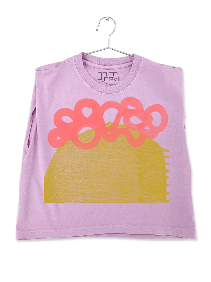 Go To Devil - Wholesale Screen Printed T-Shirt - Women's - Wander Joan Heavyweight Muscle Tee2