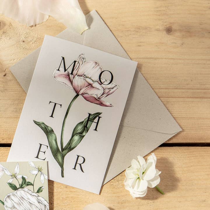 Fleur de printemps - MAMAN pour la vente par Catherine Lewis Design