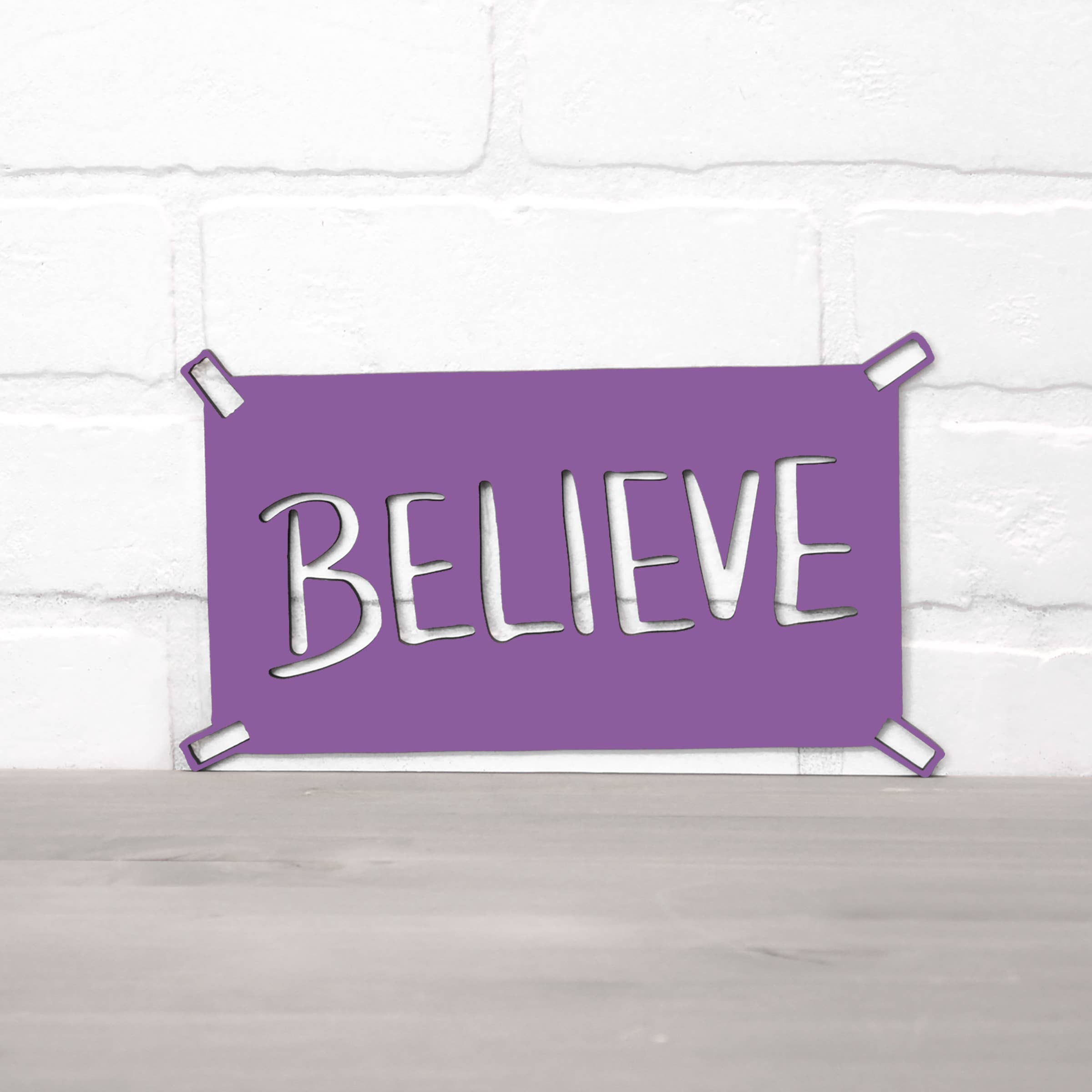 Spunky Fluff - Wholesale Wall Sign - Believe Ted Lasso Quote Locker Room Sign7