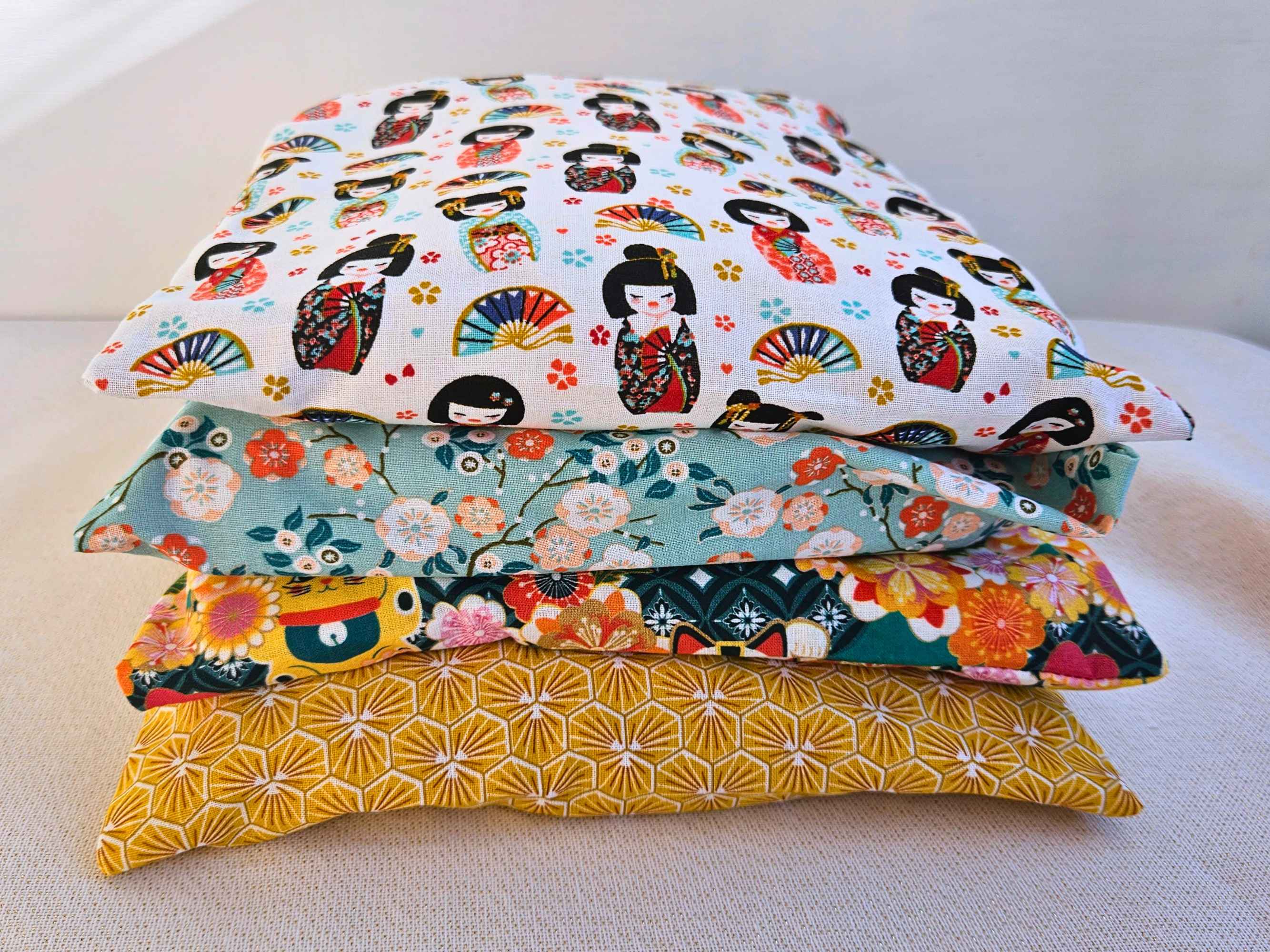 NS par Nathalie SEVE – Compressa quente/fria por atacado – Bolsa seca de trigo, linhaça ou caroço de cereja com capa removível6