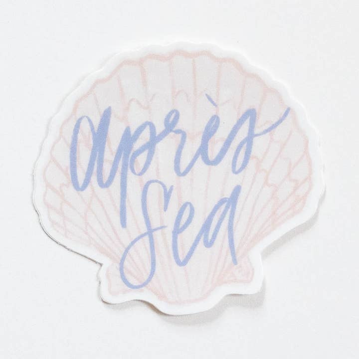 Après Sea Shell Sticker for wholesale by Lettering By KT