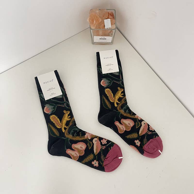 Tourtiwi - Vendita all'ingrosso Calzini - Unisex - Scorte di dipinti a olio astratti retrò di ritratti8