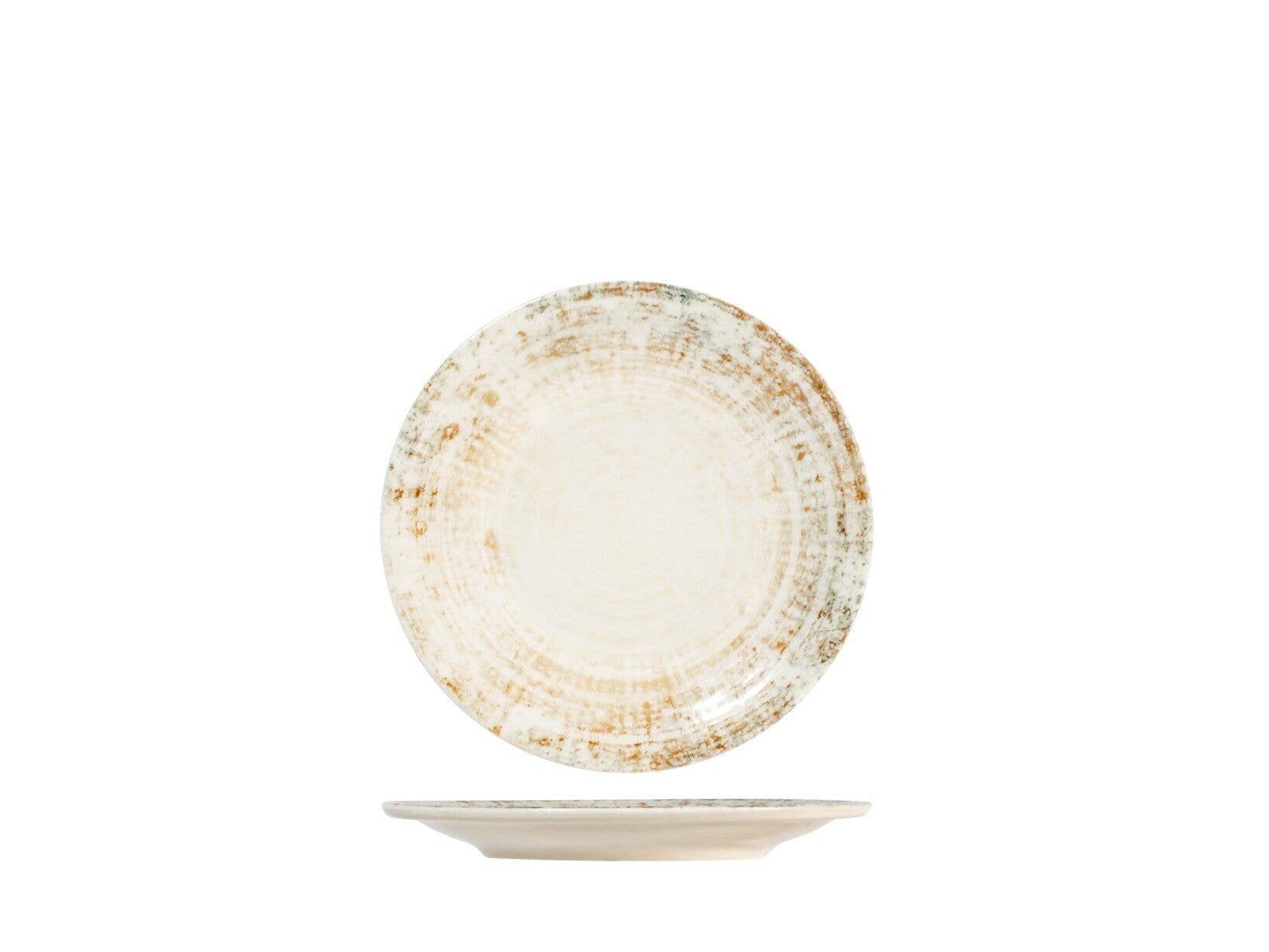 H&H - Wholesale Dinner Plate - Eris Coupe Fruit Plate in Beige Porcelain cm 21.0