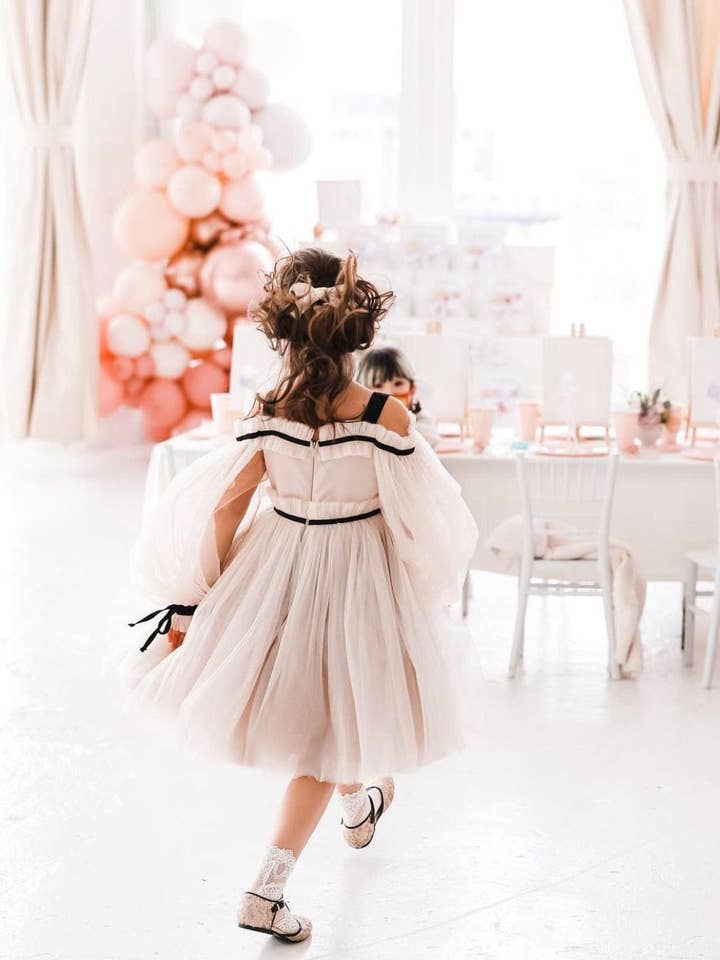 Petite Maison Kids - Wholesale Dress - Kids - Coco-Caramel Tulle Dress7