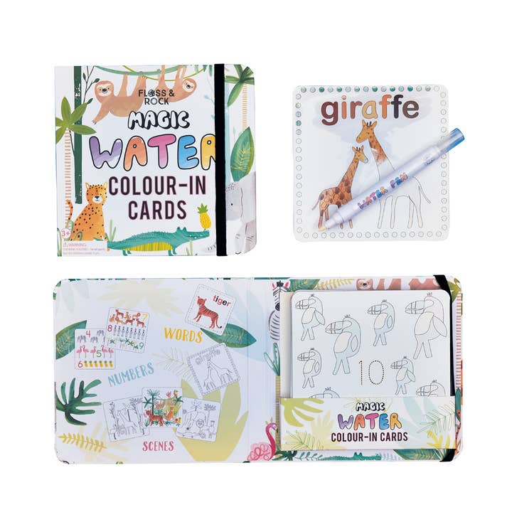 Floss and Rock - Wholesale Art Set - Kids & Baby - Jungle Water Pen and Cards