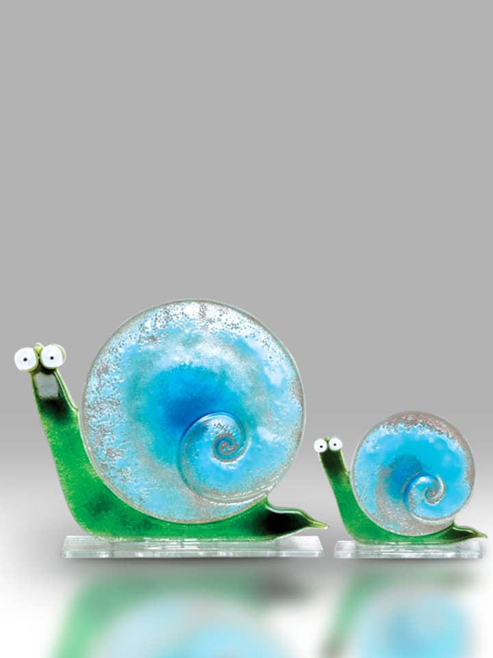 Snail - Ocean Blue for wholesale by Nobile Glassware Ltd.