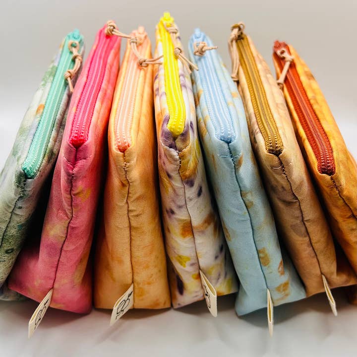 Naturally Dyed Silk Purse for wholesale by Three Storey Design