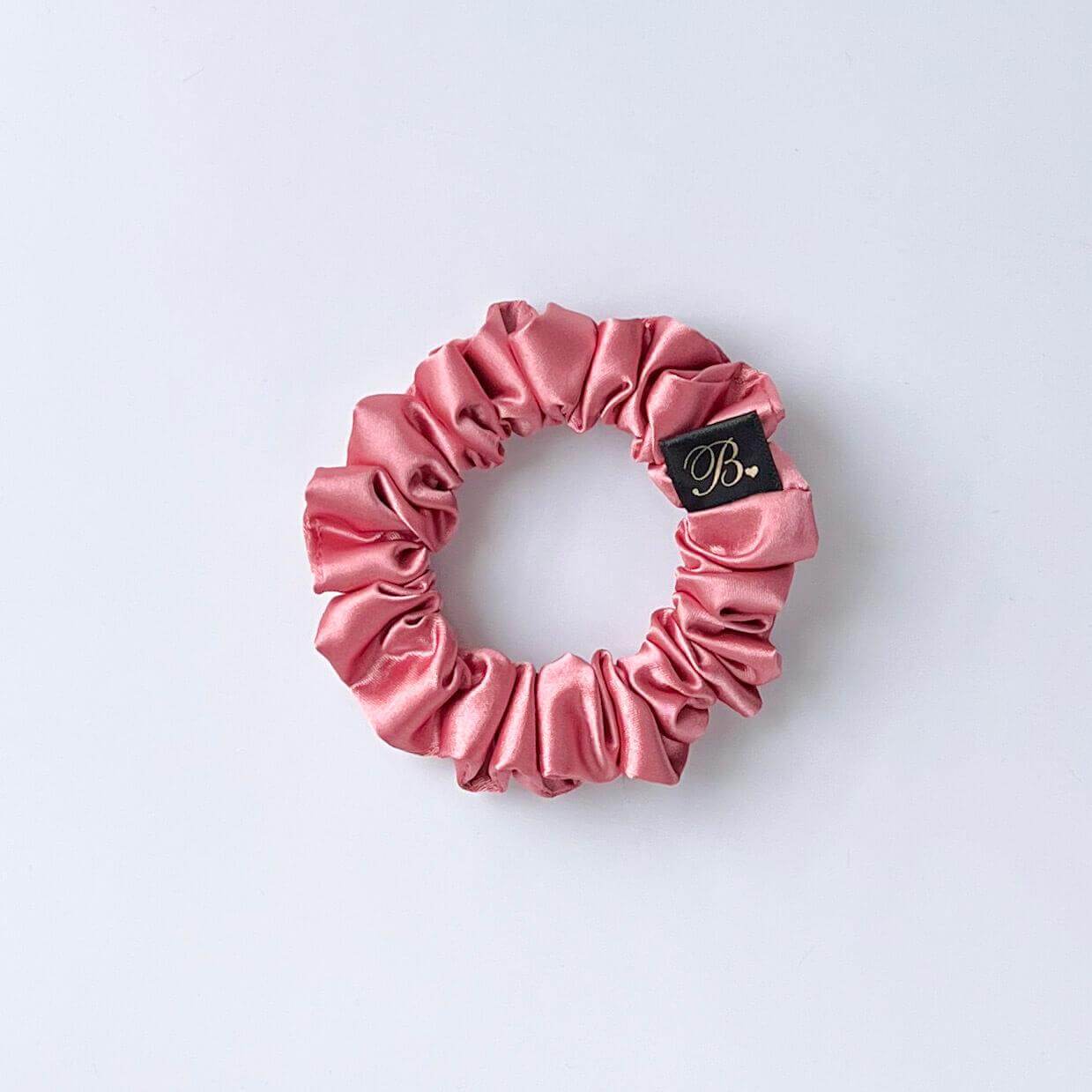 B. LUVV & CO. - Wholesale Scrunchie - Women's - Satin Scrunchie in Rose Gold4