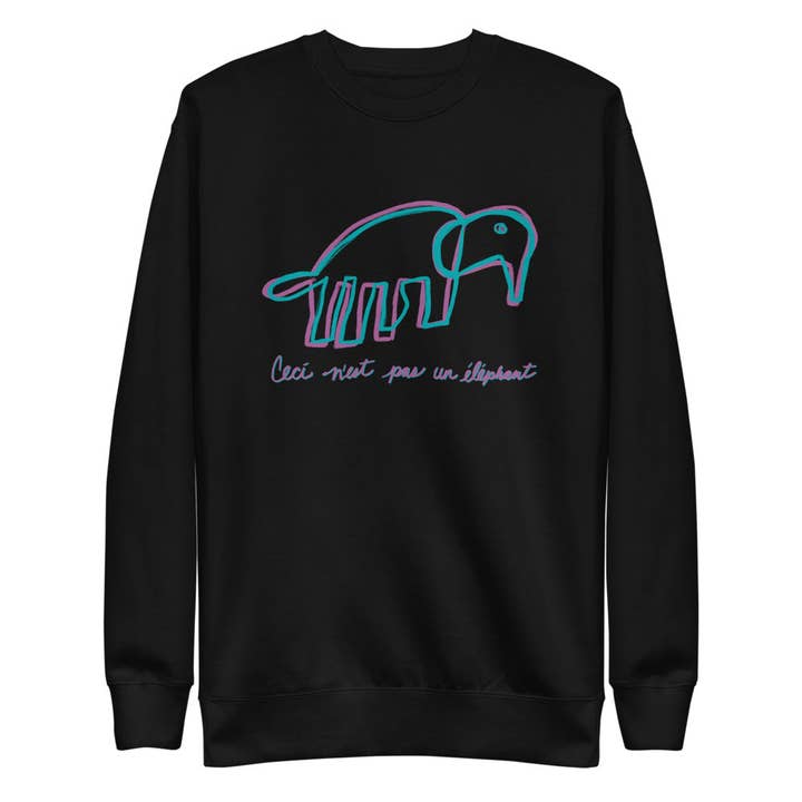 Not An Elephant Sweatshirt (Adult Unisex) for wholesale by Akimiro Studio