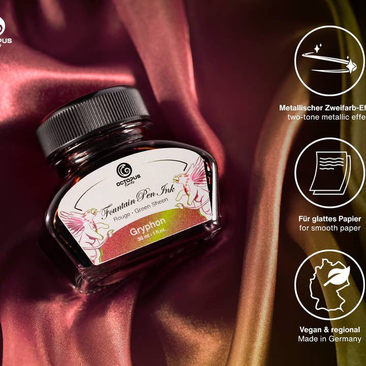 Octopus Concept GmbH - Wholesale Writing Ink - Fountain pen ink, Sheen Gryphon, brown, 30 ml1