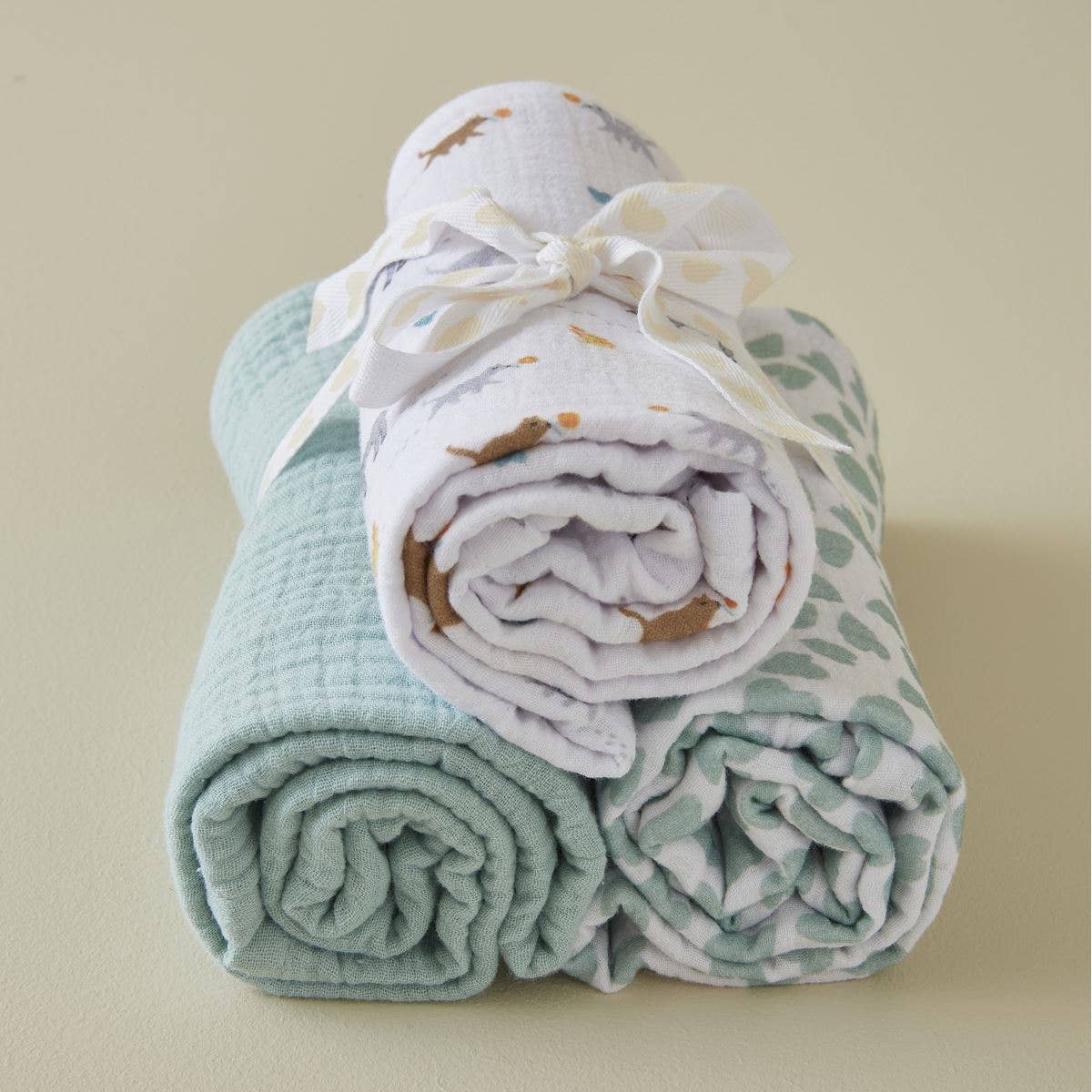 Sylvie Thiriez – Fralda de pano - Bebé por atacado – Fraldas de algodão Eugène et Gribouille para bebê0