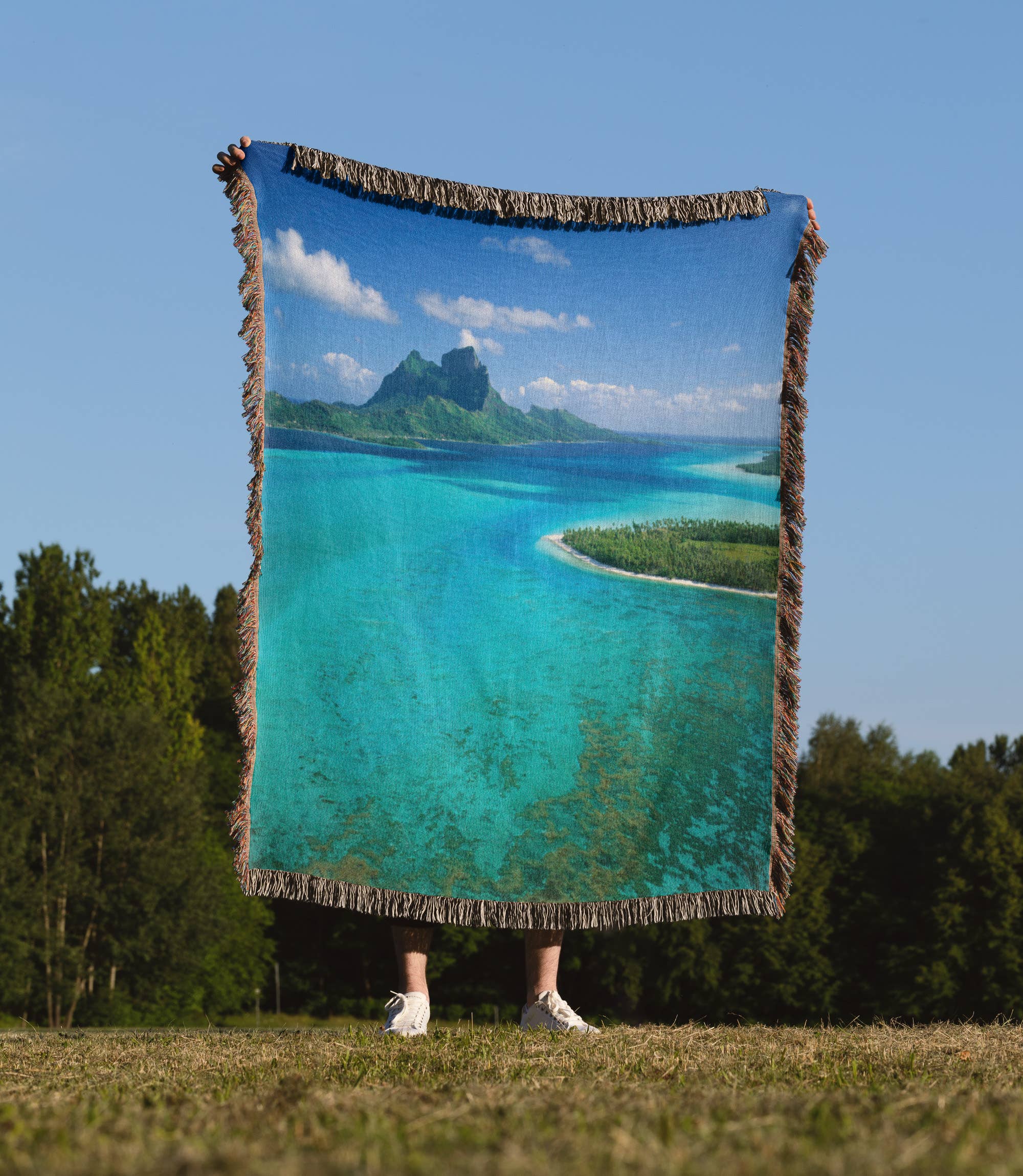 3dRose - Wholesale Throw Blanket - 3dRose, FRENCH POLYNESIA, Bora Bora - OC13 DPB0372 - Douglas Peebles, Blanket1