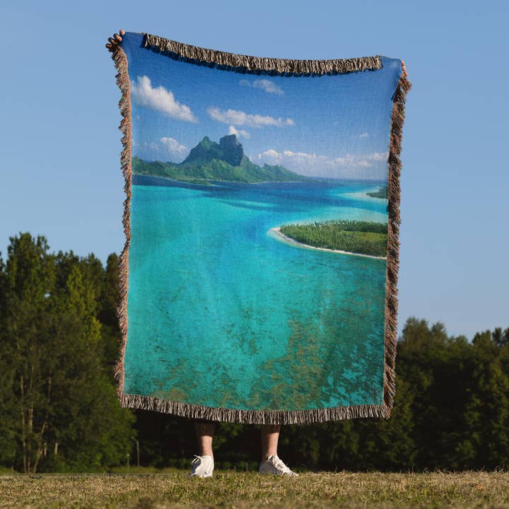 3dRose - Wholesale Throw Blanket - 3dRose, FRENCH POLYNESIA, Bora Bora - OC13 DPB0372 - Douglas Peebles, Blanket1