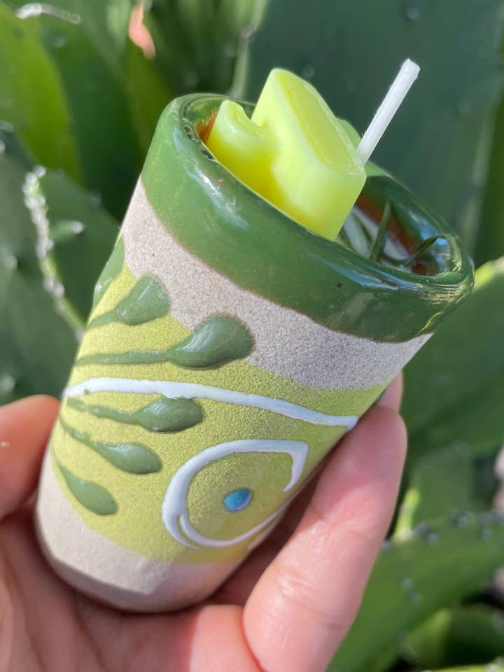 Iced Vanilla Woods Candle | Handmade Tequilero Shot | Scented Candle | Soy Wax for wholesale by AZUCENA