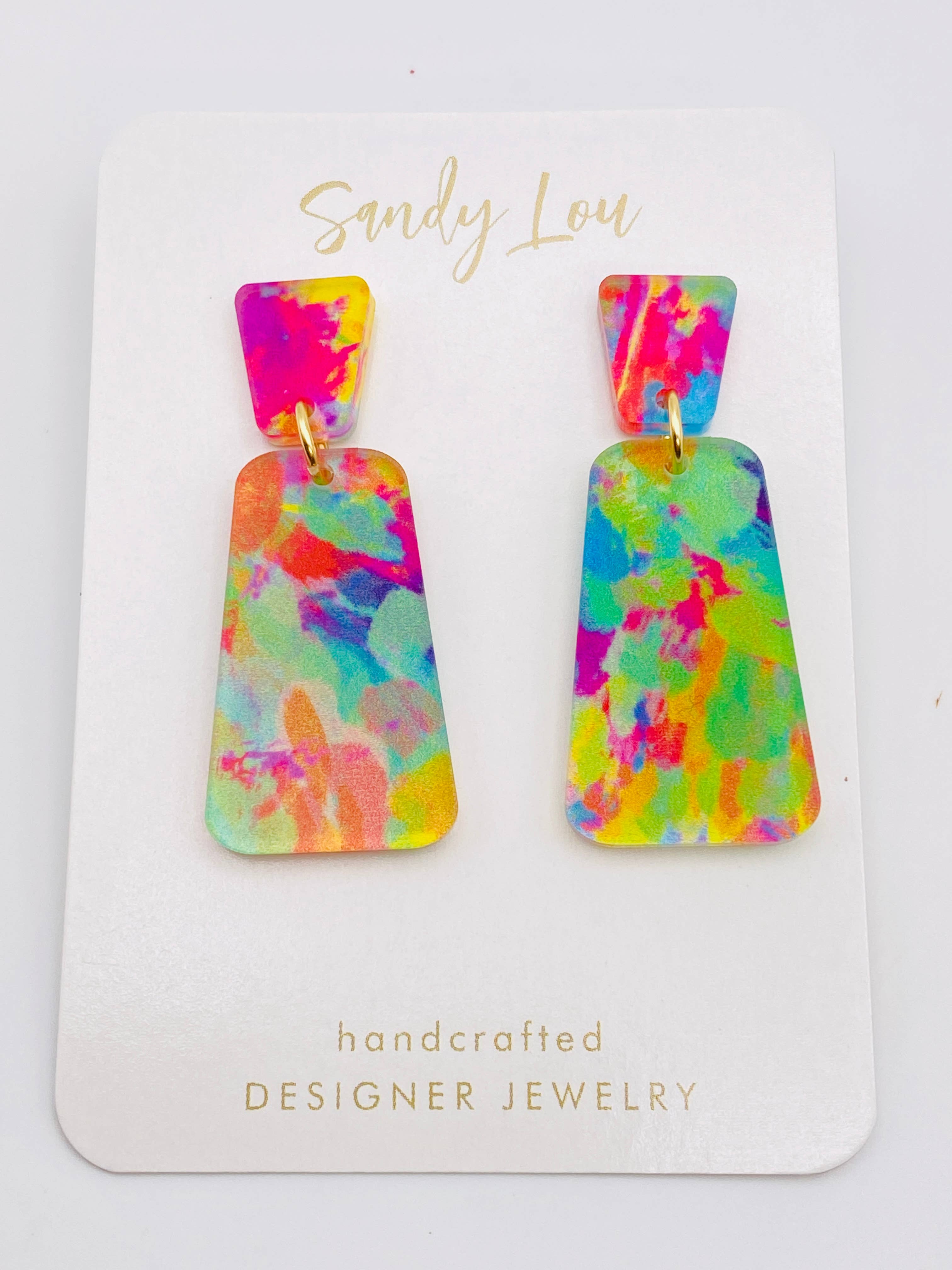 Sandy Lou Designs - Wholesale Dangle Earrings - GEO PREPPY SWEET SUMMER EARRINGS3