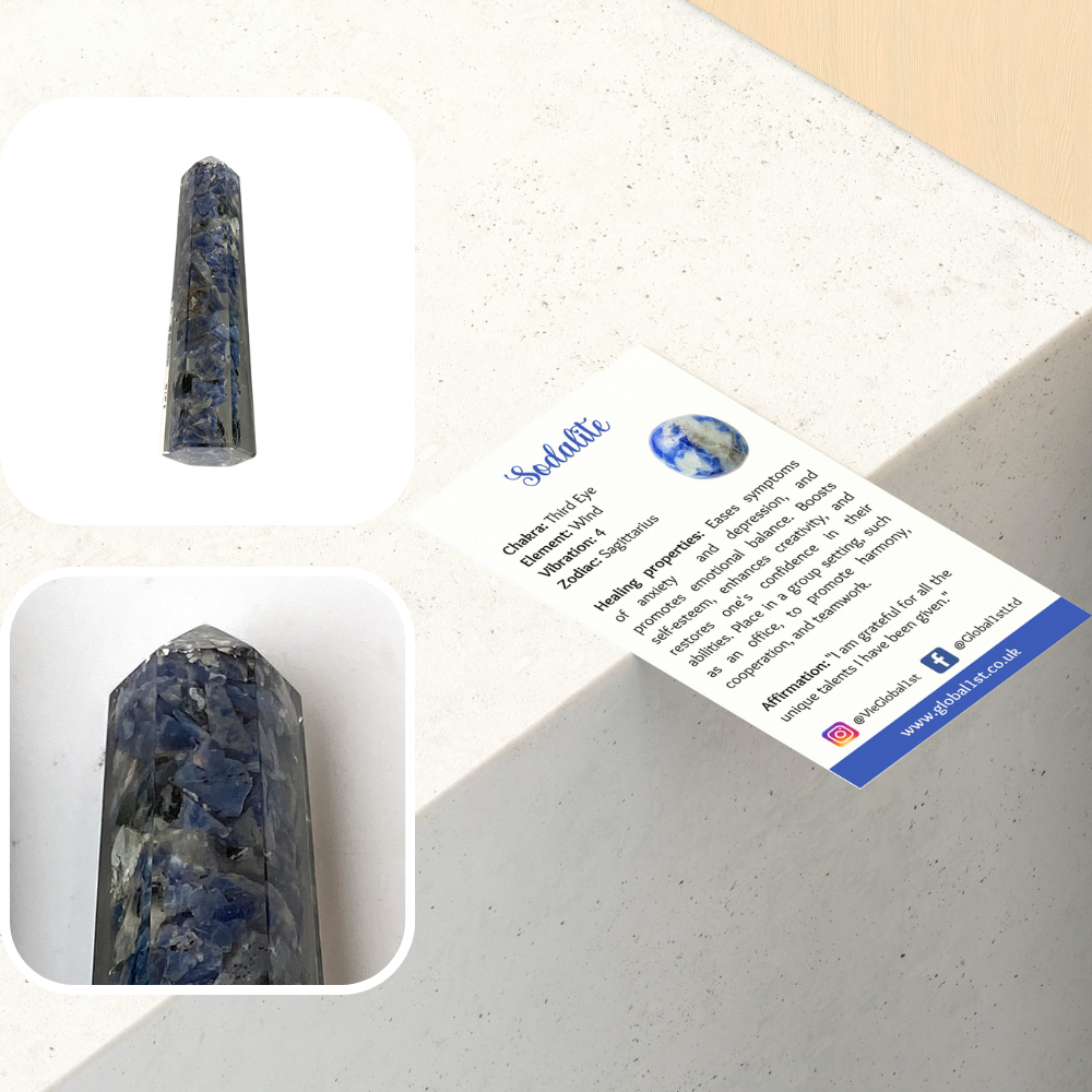 VIE - Vente Pierre et cristal de spiritualité - Tour obélisque en orgonite, 10-12 cm14