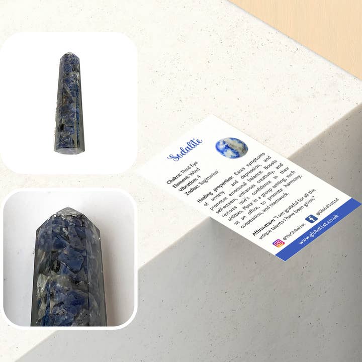 VIE - Wholesale Spiritual Stone/Crystal - Orgonite Obelisk Tower, 10-12cm14