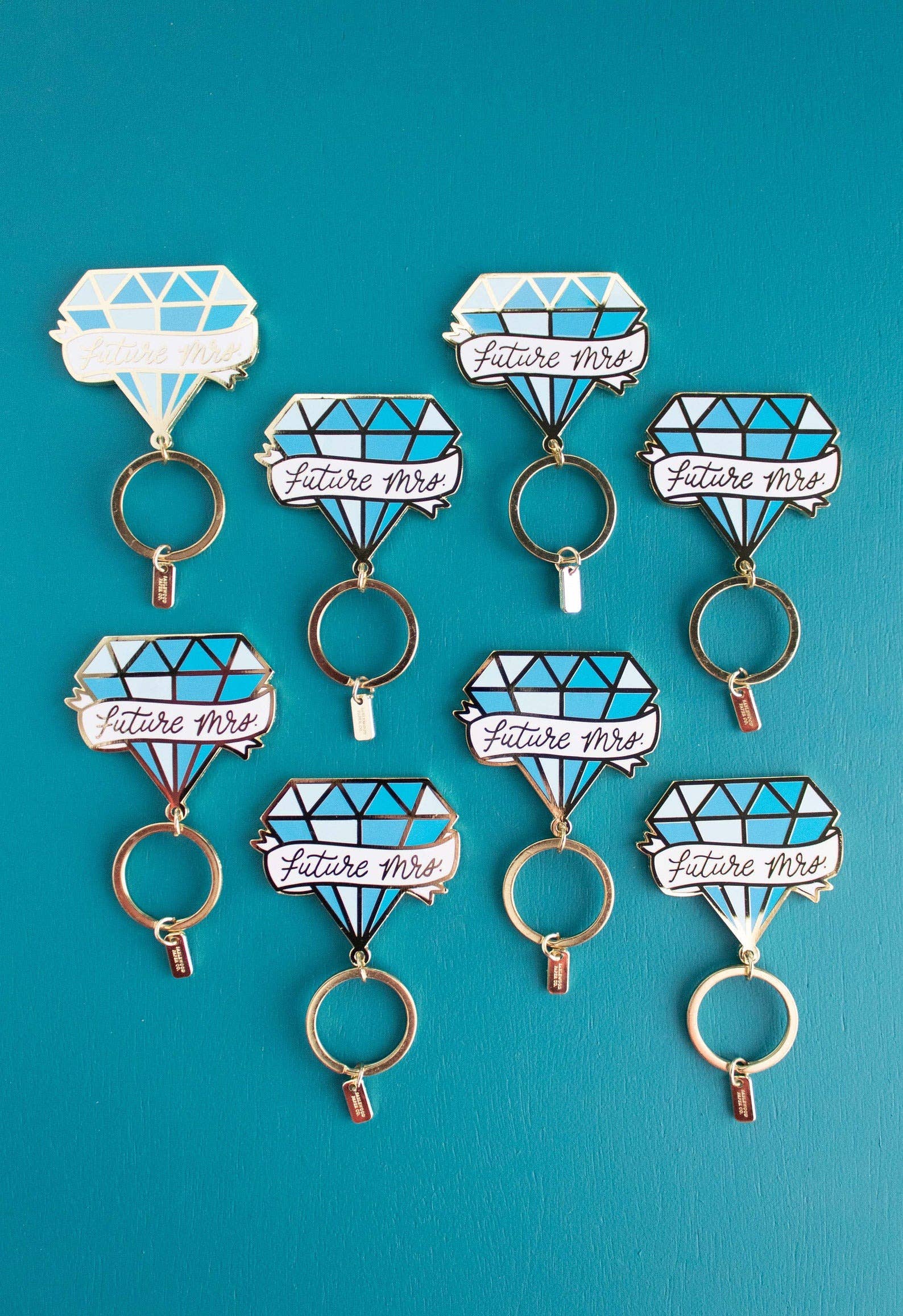 Sablewood Paper Company - Wholesale Keychain - Women's - Future Mrs. Enamel Keychain (Wedding)4