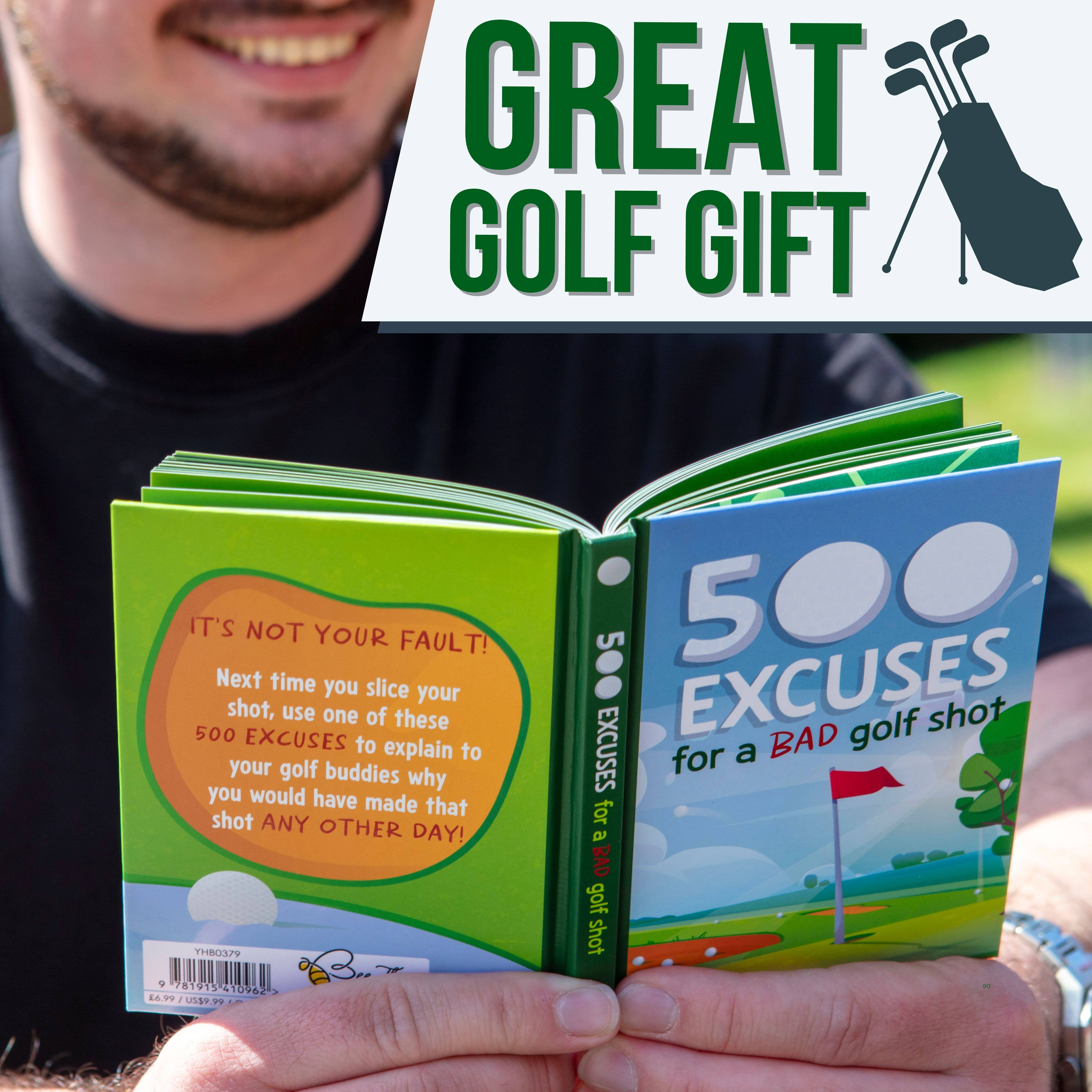 Boxer Gifts - Vente Humour - 500 excuses pour un mauvais coup de golf - Livre cadeau humoristique pour hommes4