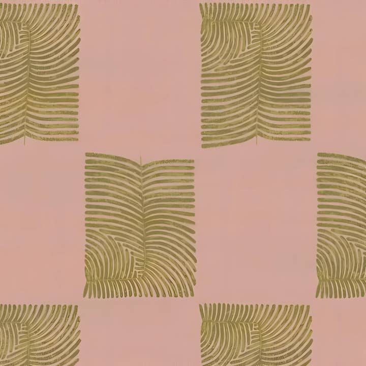 Maia Homes – Engroshandel Løst tæppe – Leaf Checker Scallop pastel håndtuftet tæppe5