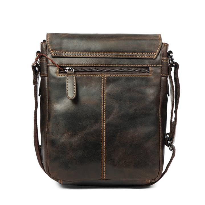 Minori Leather - Wholesale Messenger Bag - Unisex - Dallas Leather Crossbody Bag – Unisex – Brown6