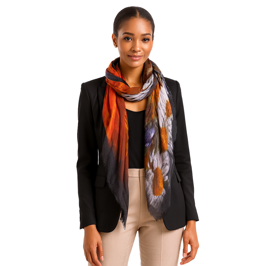 Blue Pacific - Vendita all'ingrosso Sciarpa - Donna - Sciarpa Crepuscolo & Margherite0