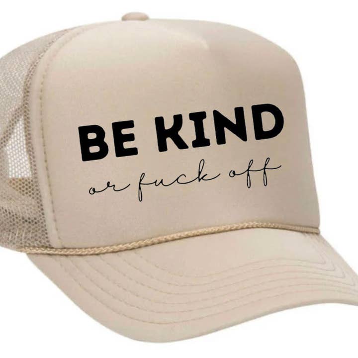 Inappropriate Trucker Hats - Wholesale Trucker Hat - Unisex - Be Kind or F*ck Off Trucker Hat2