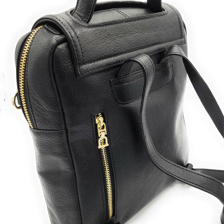Noir SADDLER MAXIE Mini Sac à Dos en Cuir Véritable de Designer en vente sur Faire2