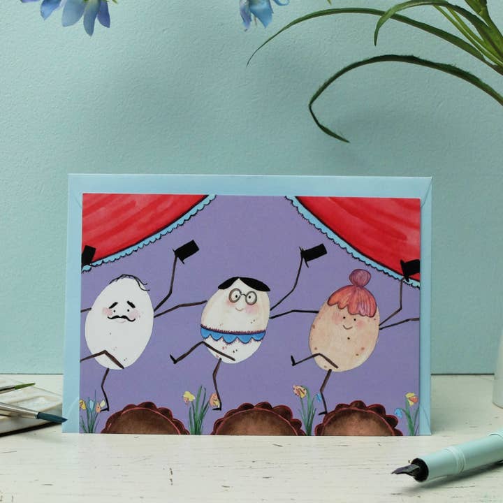 Cartolina uova di Pasqua danzanti per la vendita all'ingrosso da parte di Wonder Of Today