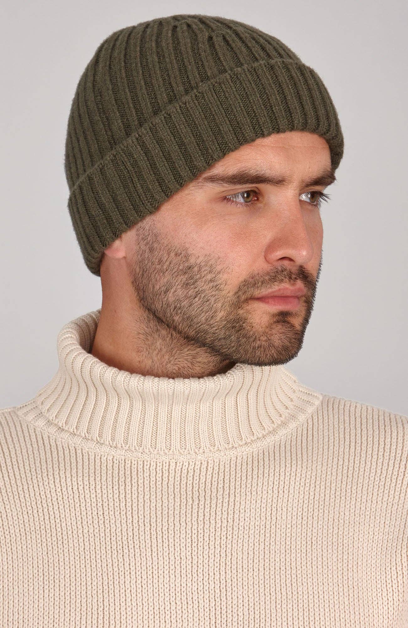 Paul James Knitwear - Wholesale Beanie - Men's - Heavyweight Merino Cashmere Ribbed Beanie2
