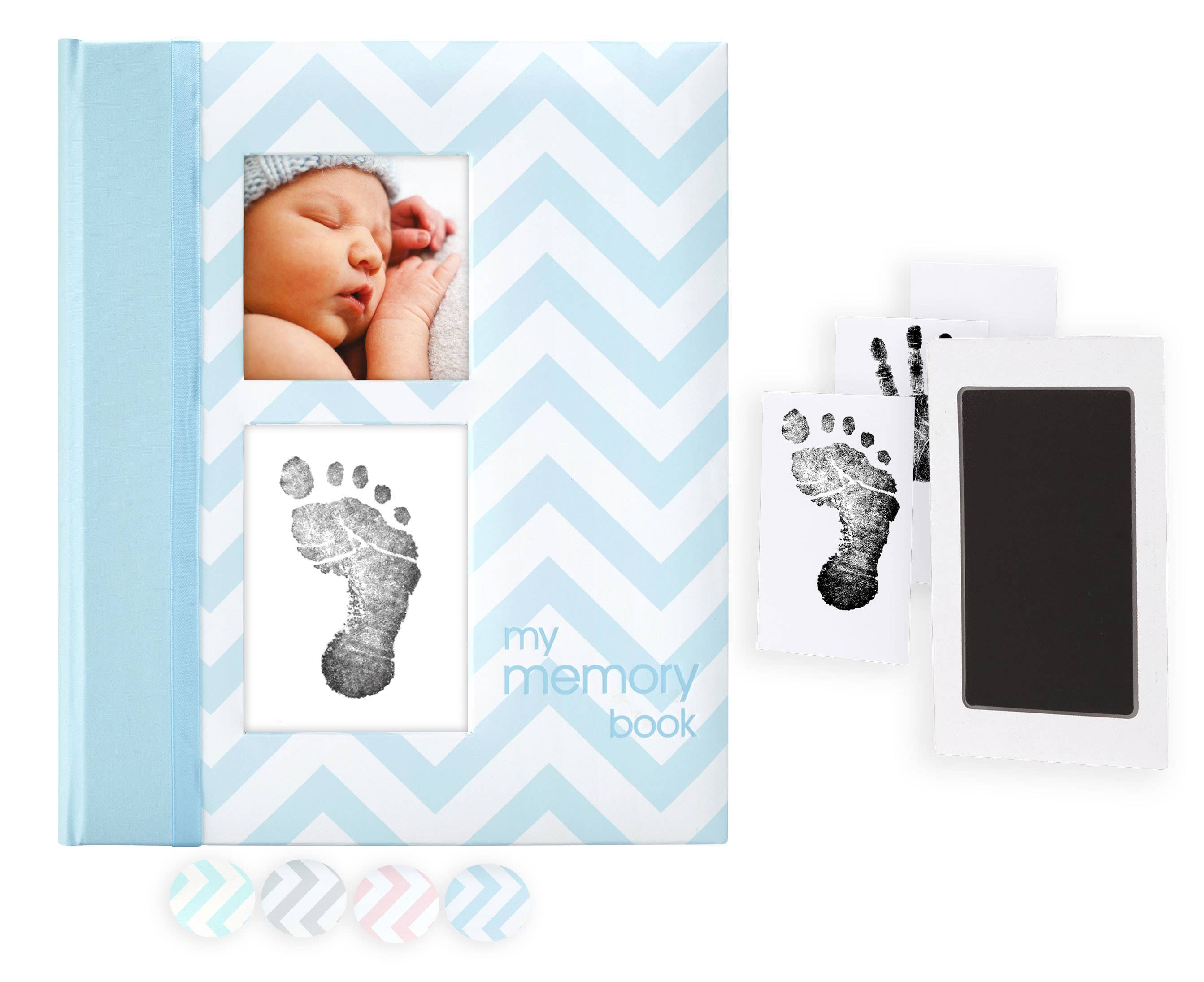 Pearhead - Wholesale Memory Book - Kids & Baby - Chevron Baby Book and Clean-Touch Ink Pad Kit10