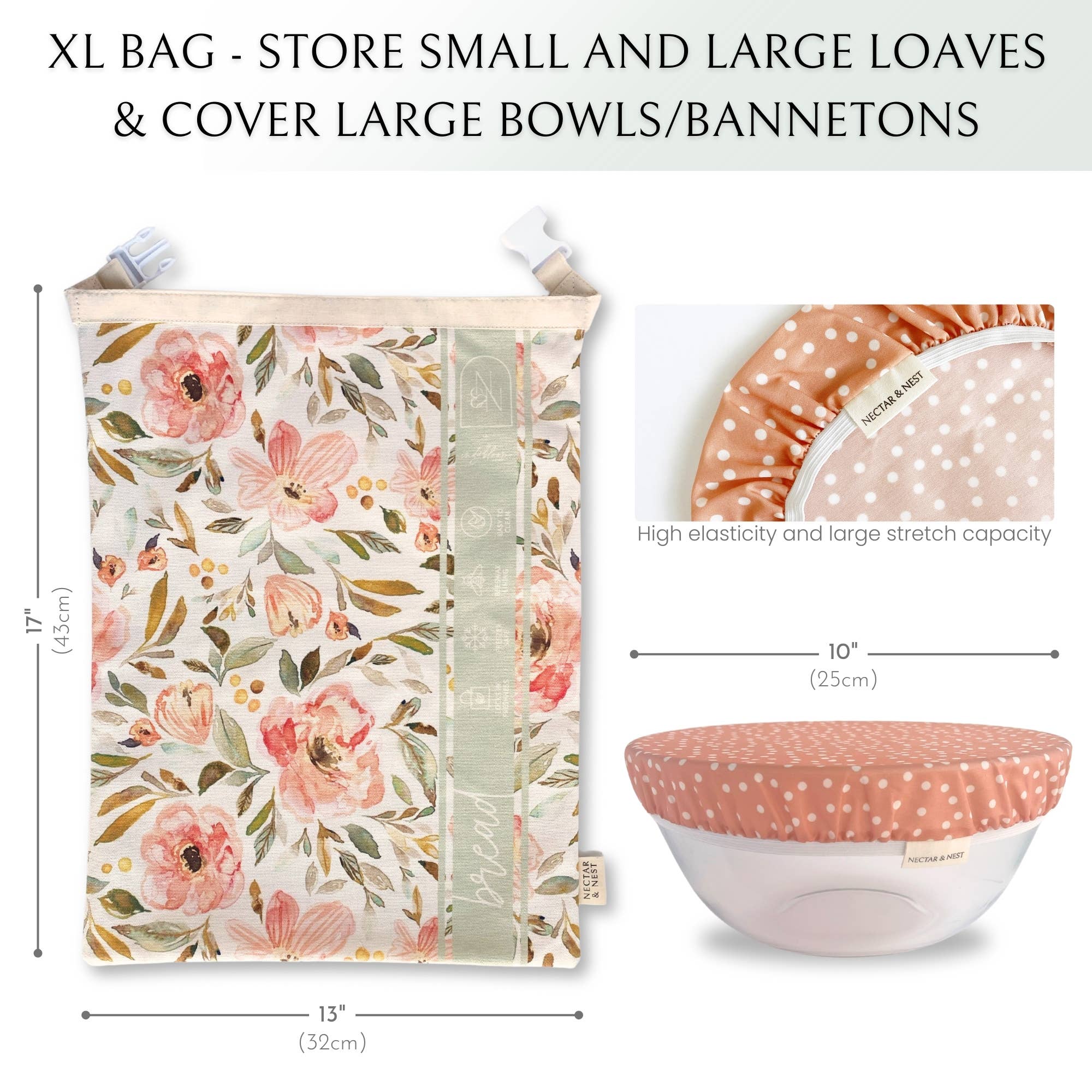 Nectar & Nest – wholesale Livsmedelsförvaring omslag/väska – Artist Series Brödbakningsset - S|S 2025, Indy Bloom Design3