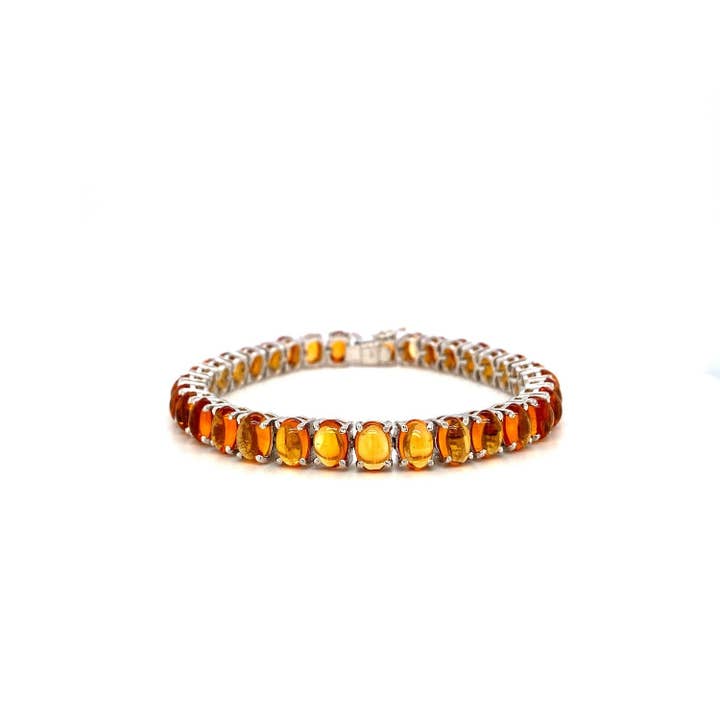 Citrine Bracelet in .925 Sterling Silver - KSD 42067 for wholesale by Kotawala Jewels
