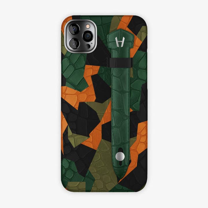 Hadoro Paris – Engroshandel Telefonetui – Kvinder – Alligator Vinkel Camo Finger Taske til iPhone 12 Pro Max2