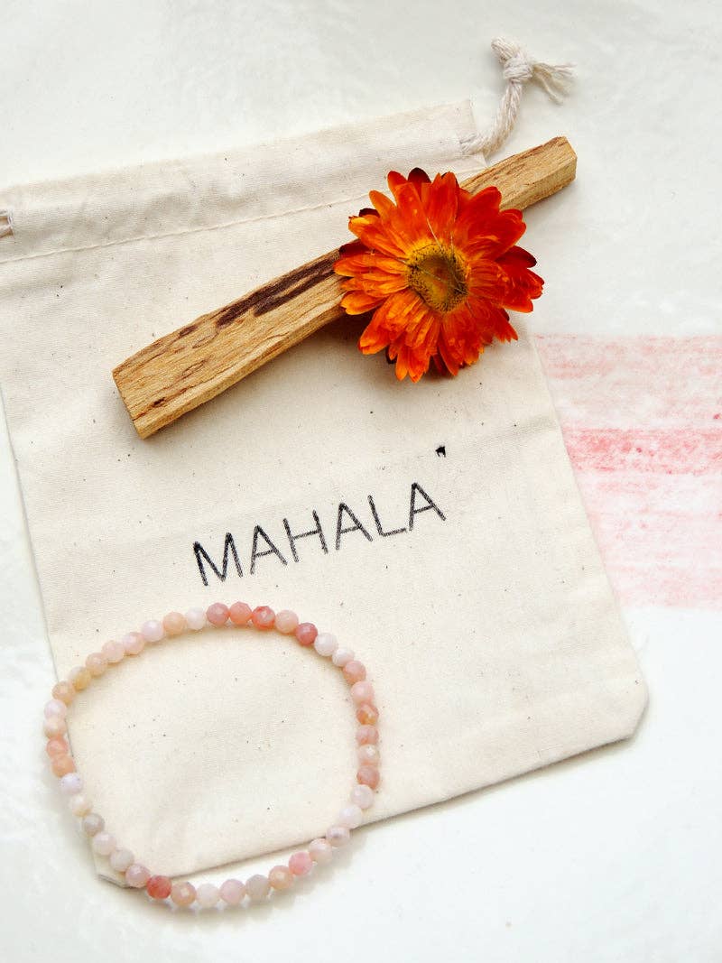 Mahala - Wholesale Beaded Bracelet - Andean Rose Opal Faceted Bracelet1