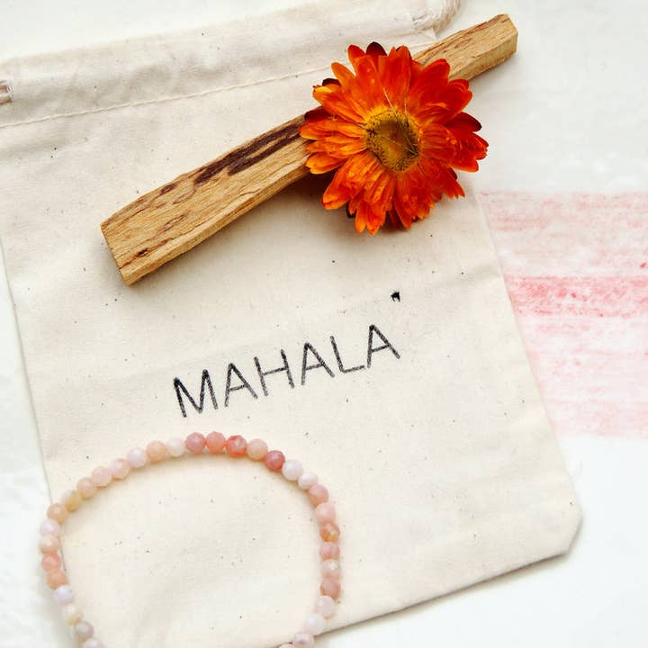 Mahala – Großhandel Perlenarmband – Andenrosenopal facettiertes Armband1