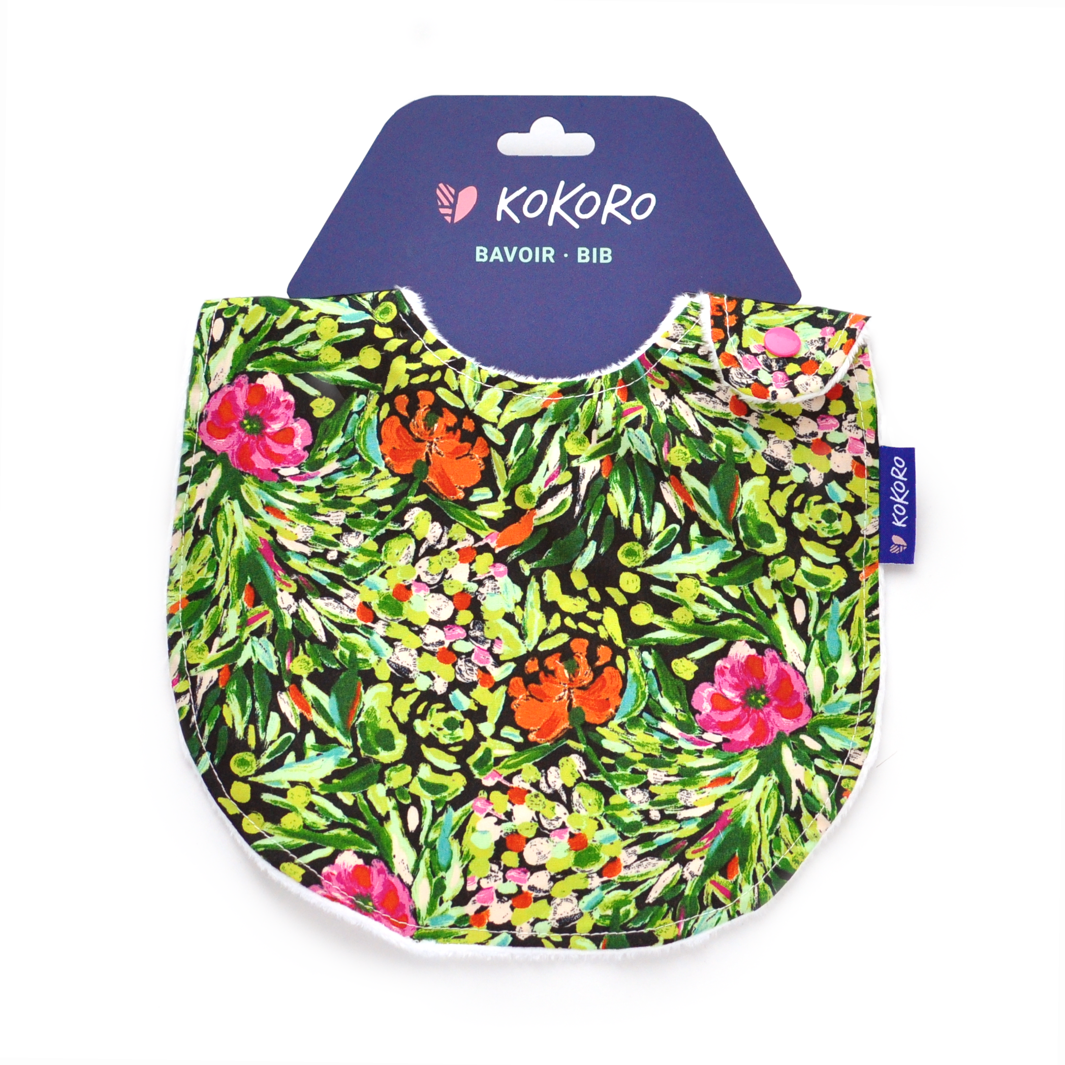 Kokoro - Wholesale Bib - Baby - The Secret Garden Classic Bib | Floral Cotton Baby Bib1