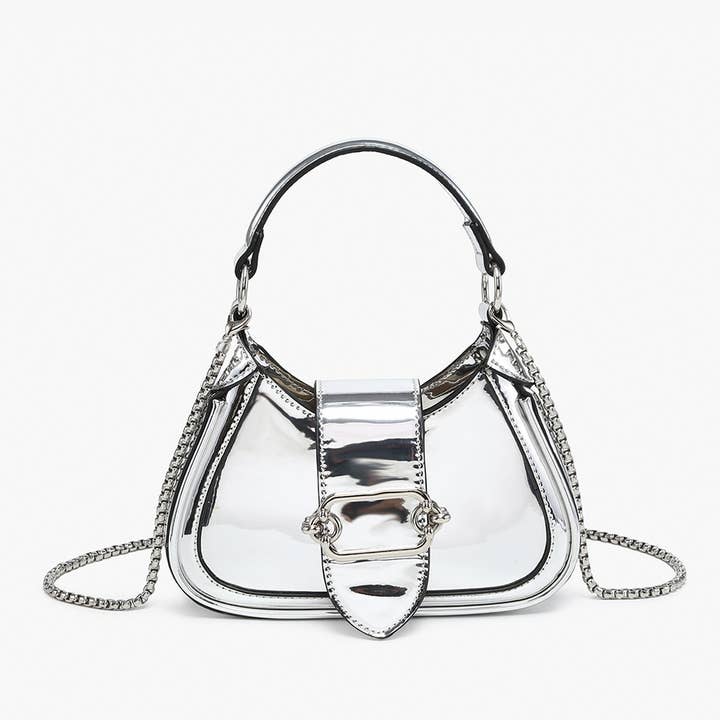 Jen & Co. - Wholesale Crossbody Bag - Women's - EH2563 Malia Buckle Crossbody/Satchel w/ Chain Strap2