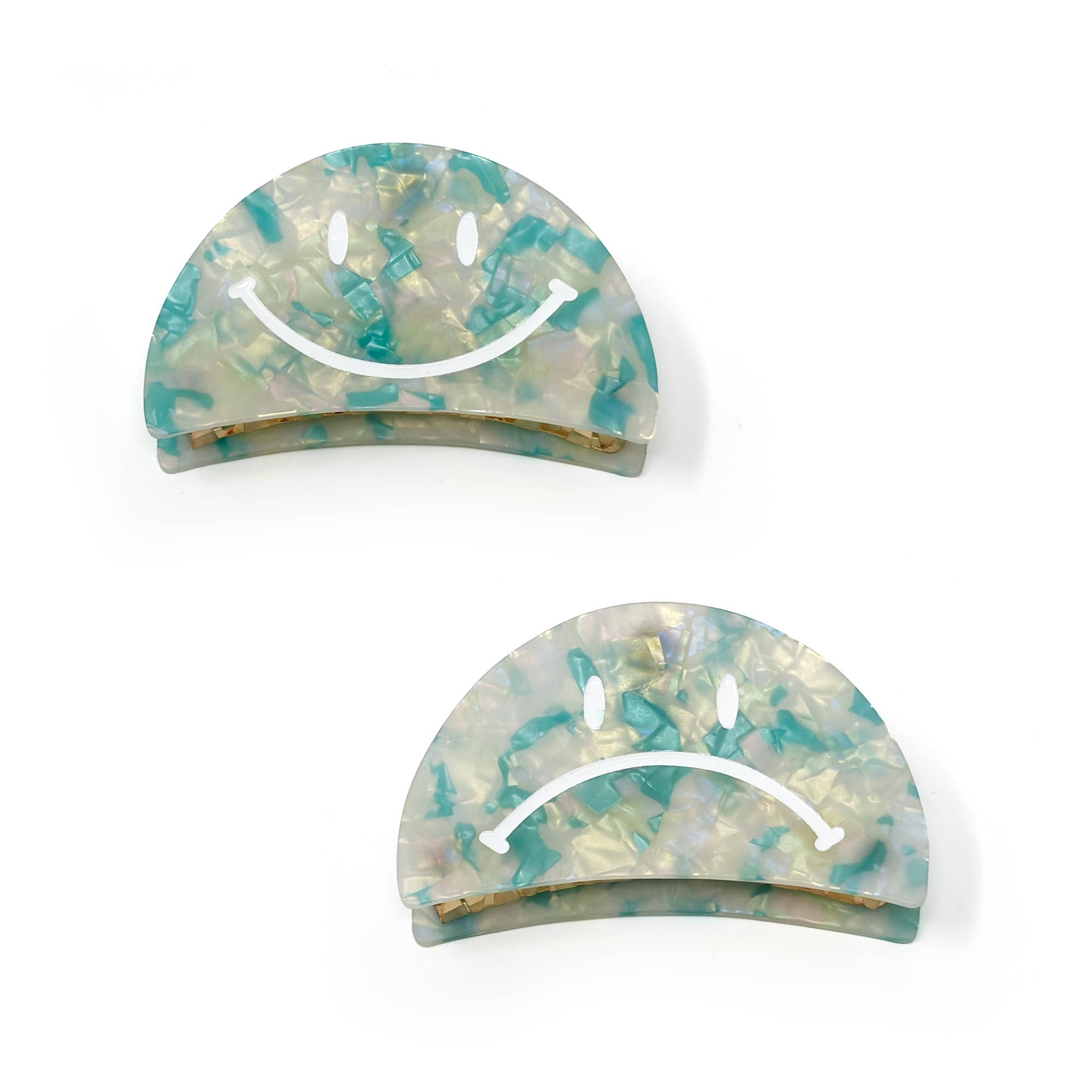 Rainbow Unicorn Birthday Surprise - Vendita all'ingrosso Fermaglio per capelli - Donna - Clip per capelli multi pattern con faccina sorridente / faccina triste1