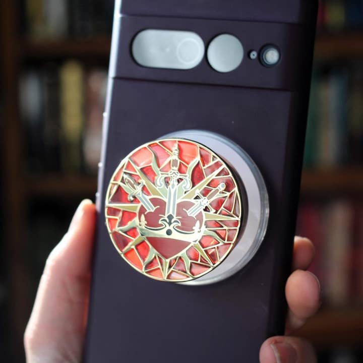 Geek and Artsy - Wholesale Phone Grip - Romantasy magnetic Kindle Grip, bookish magnetic phone grip, interchangeable ereader holder1