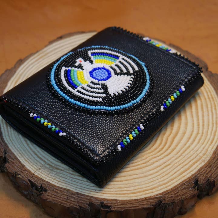 KANGURAH - Wholesale Coin Purse - Women's - Native Beaded Leather Purse, Coin Purse , Card Holder