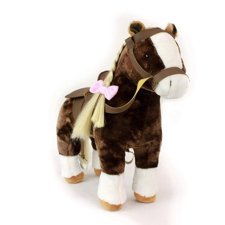 OrangeOnions - Wholesale Doll Accessory Kit - Kids - Playtime by Eimmie Doll Accessories Plush Horse with Saddle for 18 Inch Dolls
