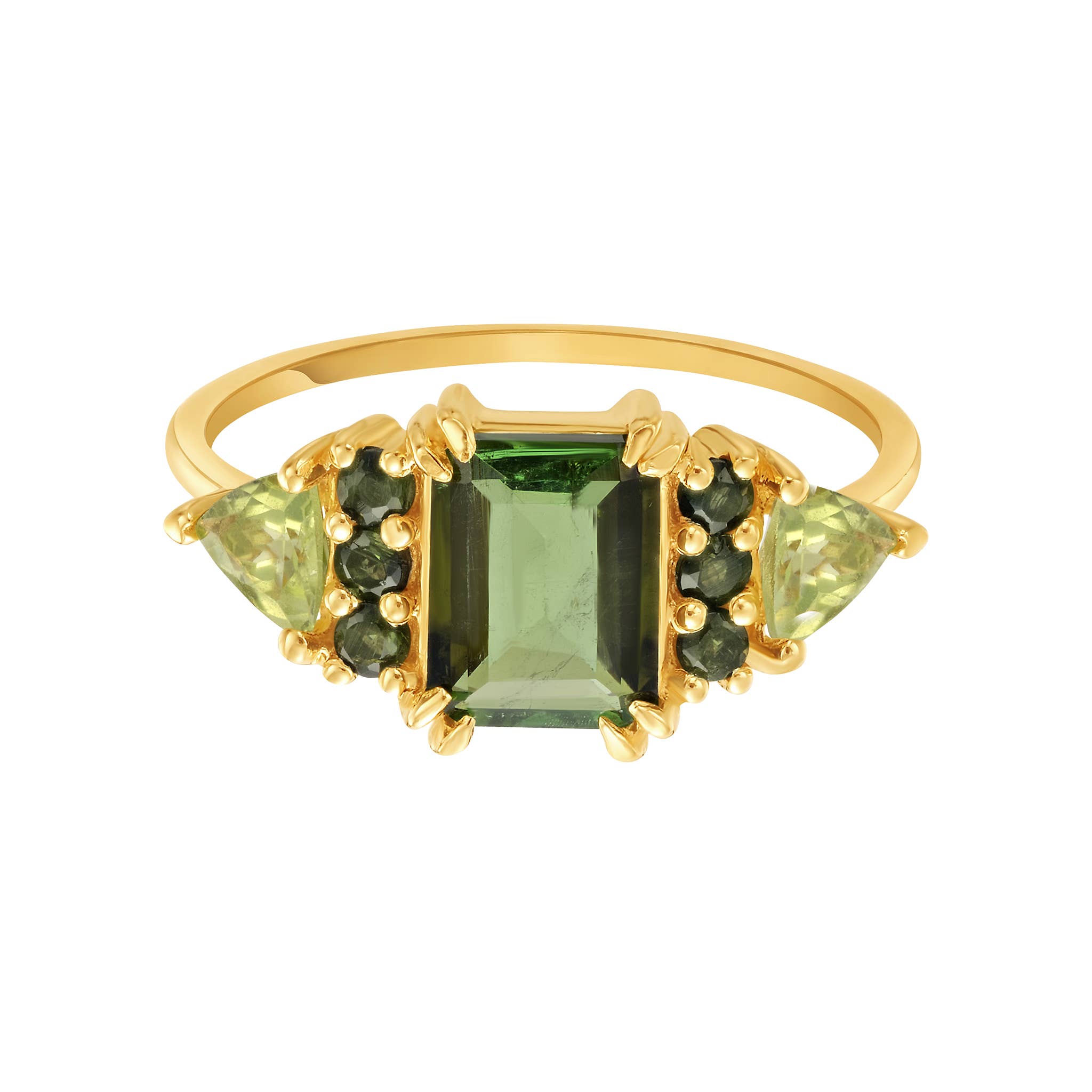 La Kaiser - Wholesale Multi-stone ring - Green With Envy Topaz & Peridot Regal Ring