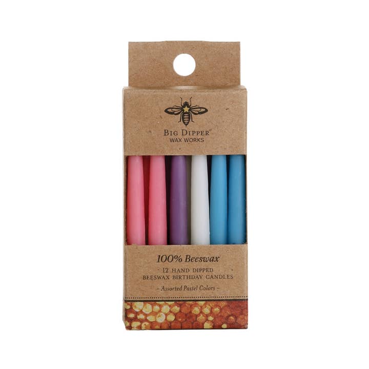 Big Dipper Wax Works - Wholesale Cake Candle - Beeswax Birthday Candles