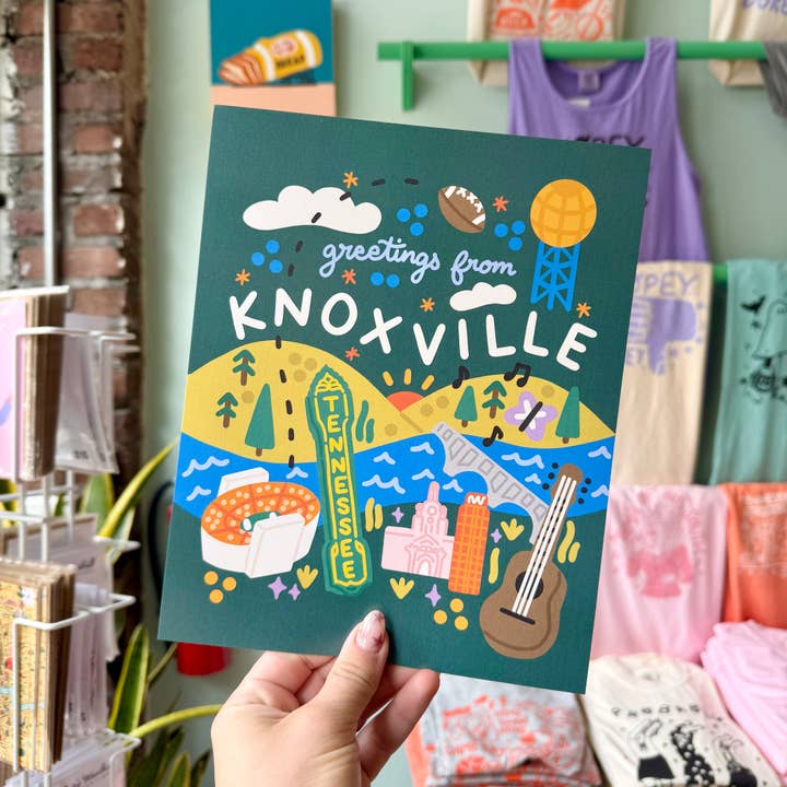 Greetings Knox - Print - 8x10" for wholesale by Paris Woodhull Illustrations