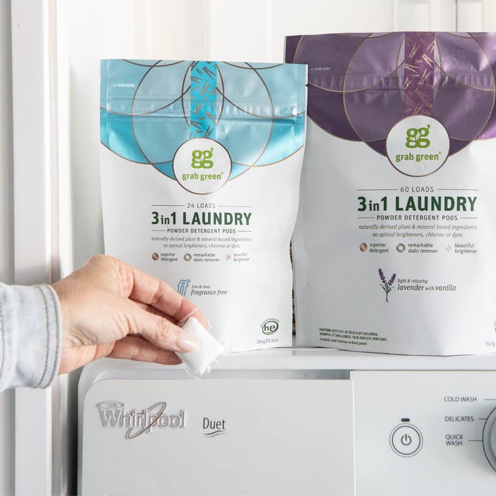 Grab Green - Wholesale Laundry Detergent Powder/Pods - 3 in 1 Laundry Detergent Pods, Vetiver, 60 Loads7