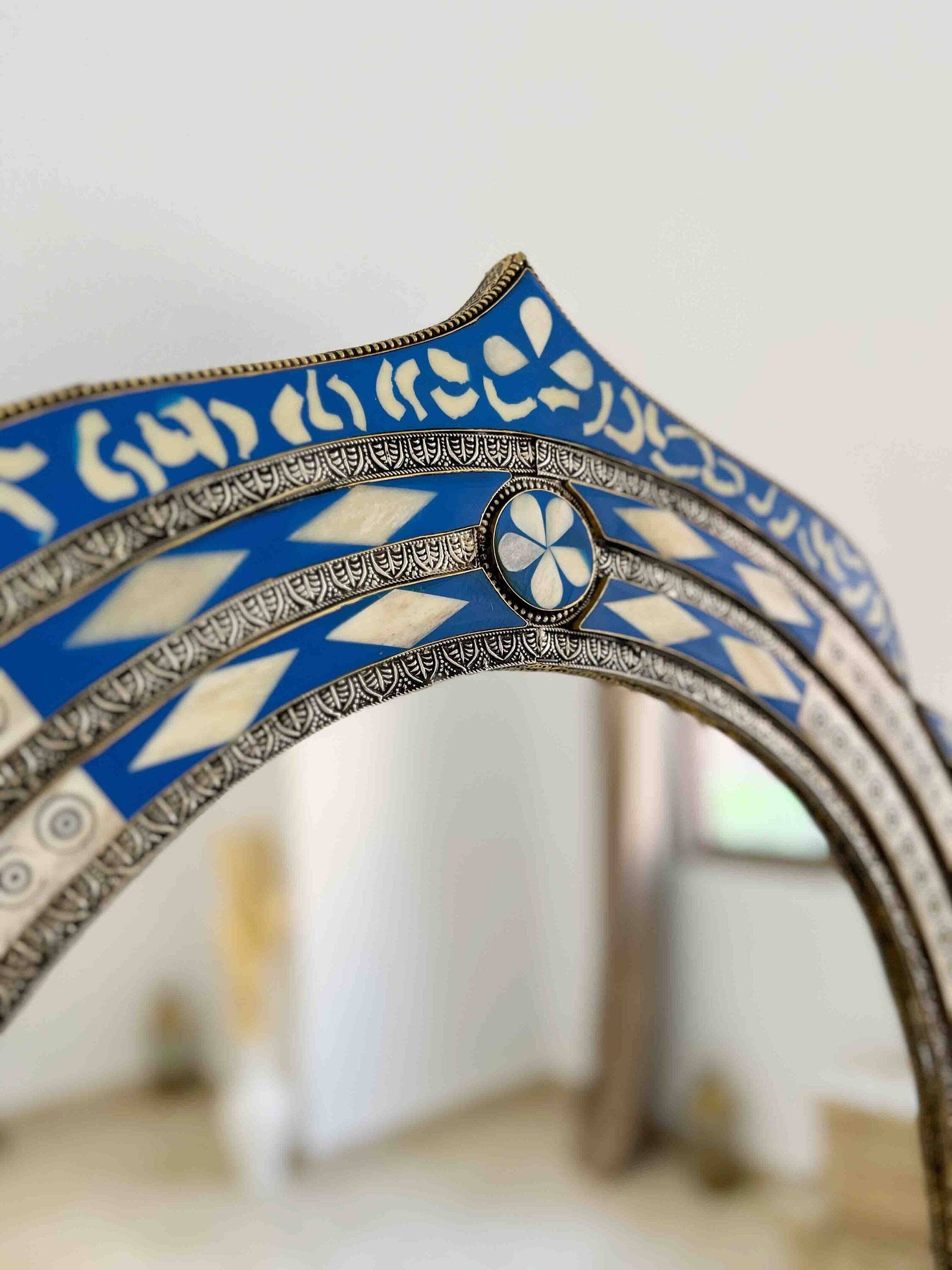 Palmeraies - Wholesale Wall Mirror - Vintage Moroccan Mirror - Arch Bone Inlay Wall Mirror2