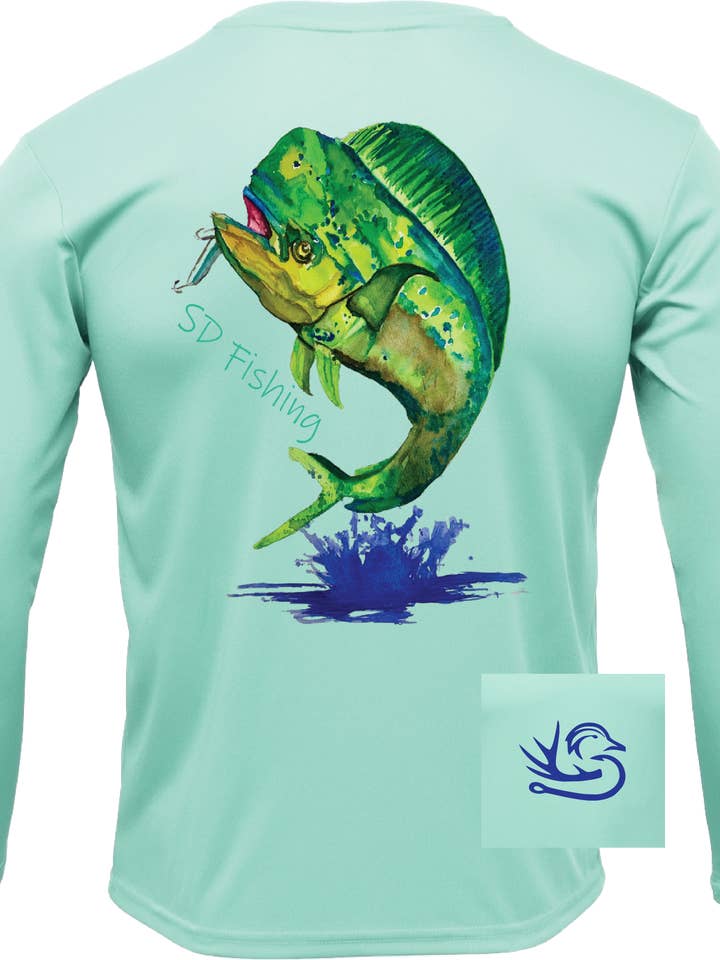 Mahi UPF Fishing Shirt for wholesale by Southern Down Outfitters