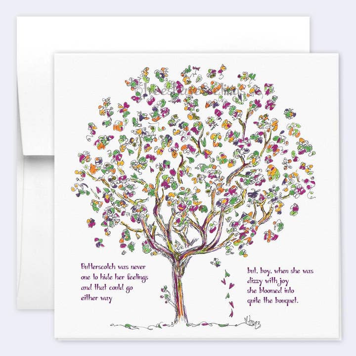 BUTTERSCOTCH | Single Card for wholesale by Trees Have Feelings